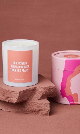 Floral and Fern Candle Modern Theory