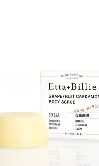 Grapefruit Cardamom Sea Salt Scrub Bar Ettie + Billie